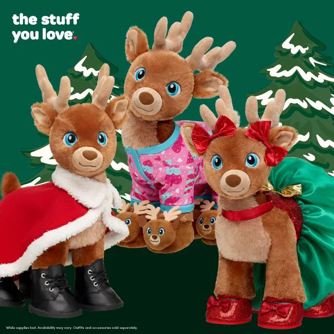 these buildabear reindeer