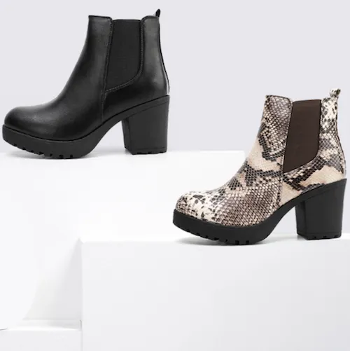 these heeled ankle